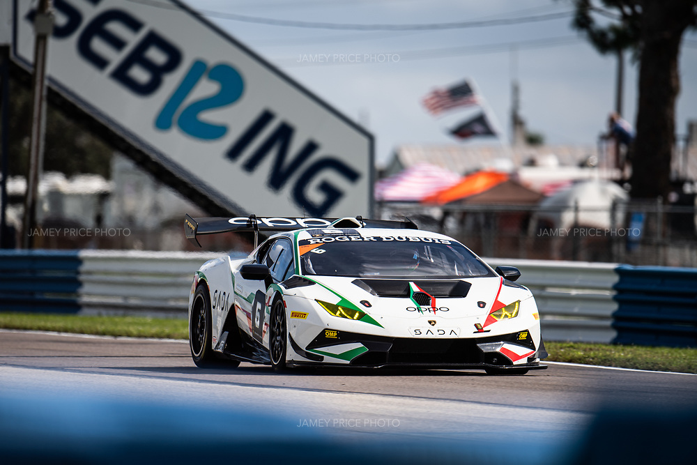 White race car parked on track